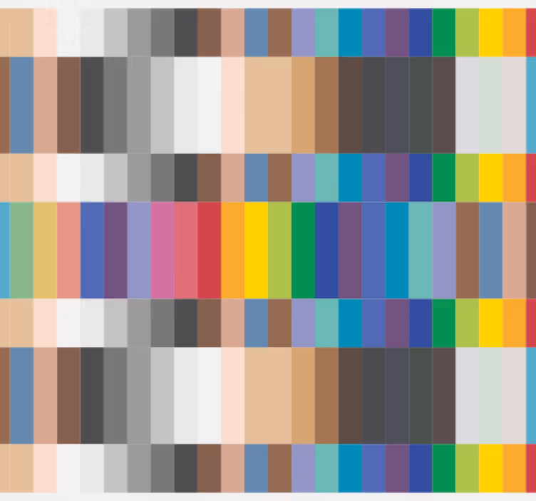 Papier peint cuisine petits carrés multicolores - TenStickers