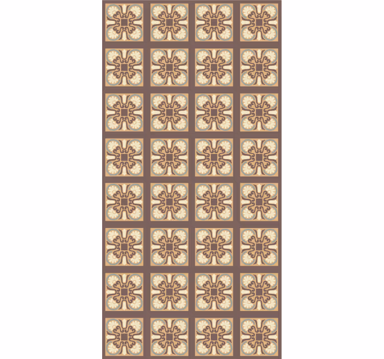 Papier peint cuisine motif carreaux en céramique - TenStickers