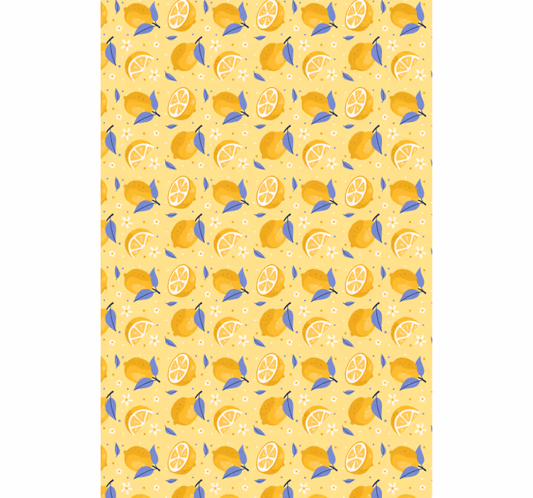Papier peint cuisine motif citron rafraîchissant - TenStickers