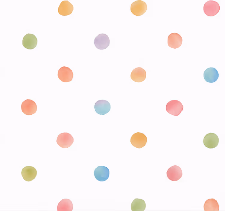 Papier peint chambre adulte pois de couleur aquarelle - TenStickers