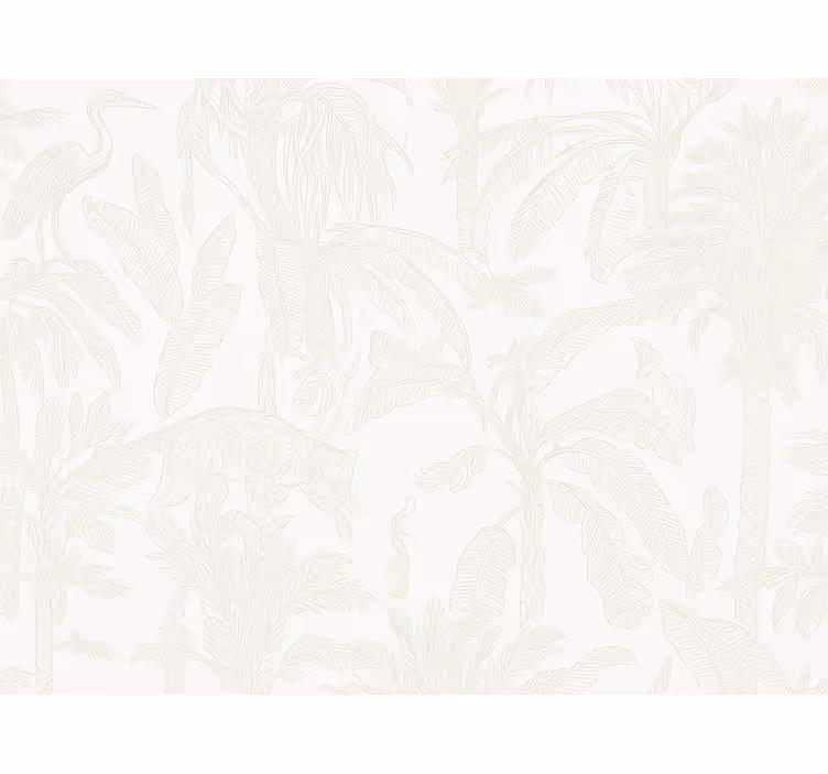 Papier peint chambre adulte jungle beige clair - TenStickers