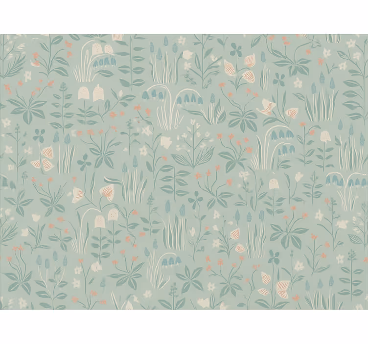 Papier peint chambre adulte floral scandi - TenStickers