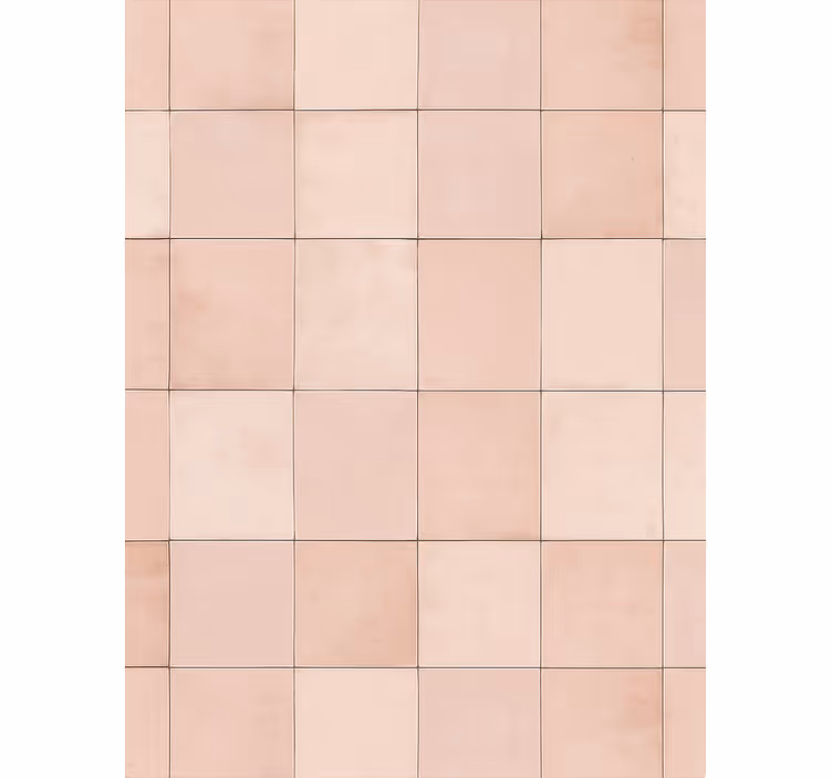 Papier peint cuisine motif carreaux roses - TenStickers