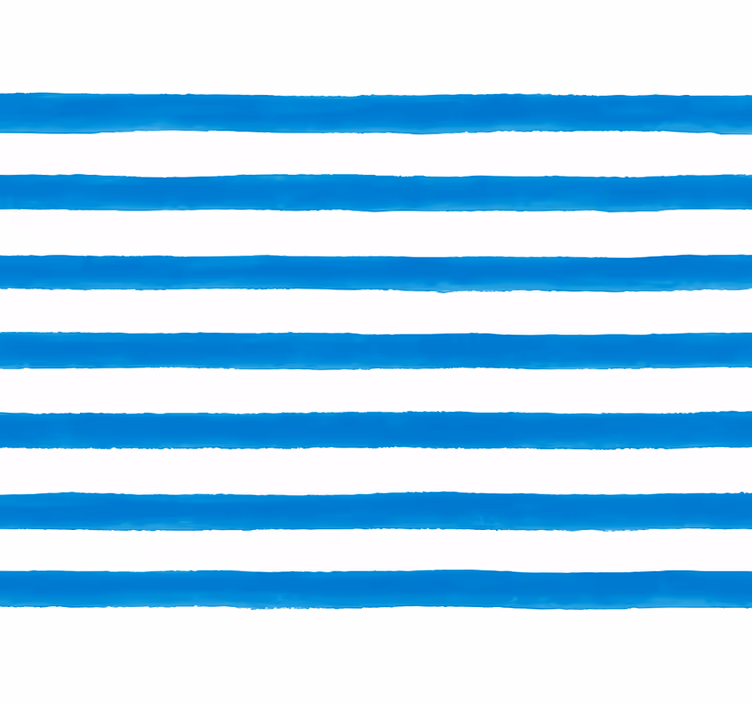 Papier peint lignes horizontales aquarelle bleue - TenStickers