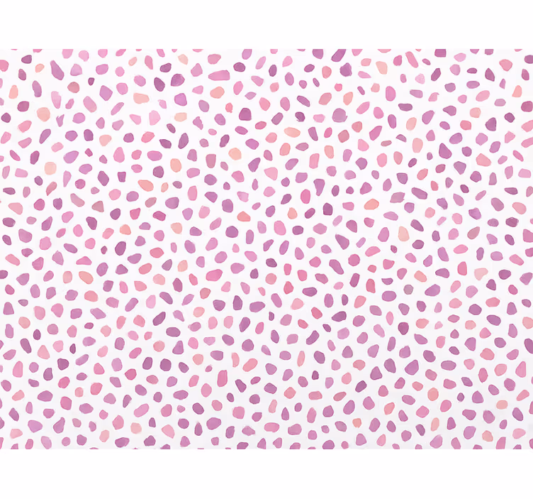 Papier peint abstrait terrazzo rose à éclats - TenStickers