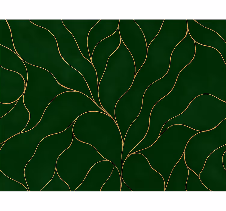 Papier peint chambre adulte texture marbre vert et or - TenStickers