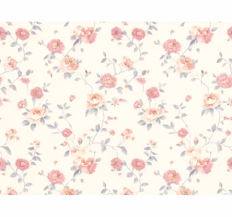 Papier peint chambre adulte imprimé floral - TenStickers