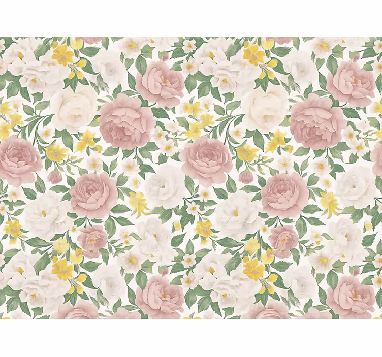 Papier peint chambre adulte motif botanique fumé mystérieux - TenStickers