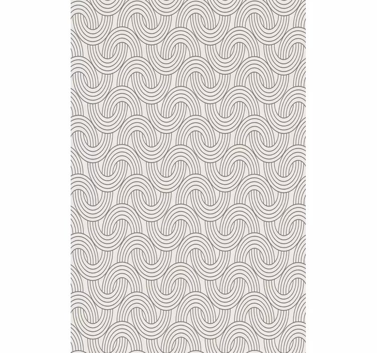 Papier peint floral motif illusion art déco - TenStickers