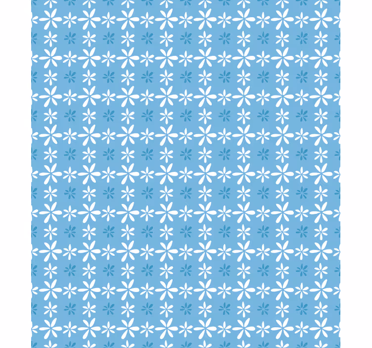 Papier peint floral fleurs de marguerite blanches - TenStickers