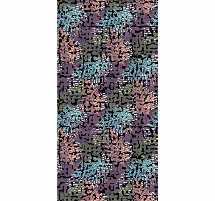 Papier peint fleuri flore colorée originale éclatante - TenStickers