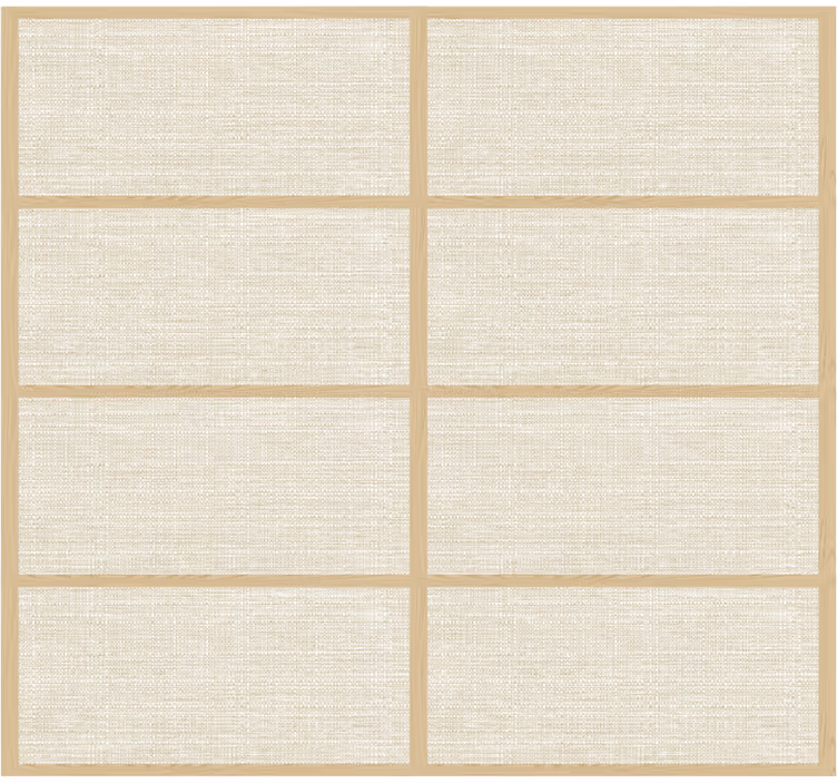 Papier peint chambre adulte structure de panneaux japonais - TenStickers