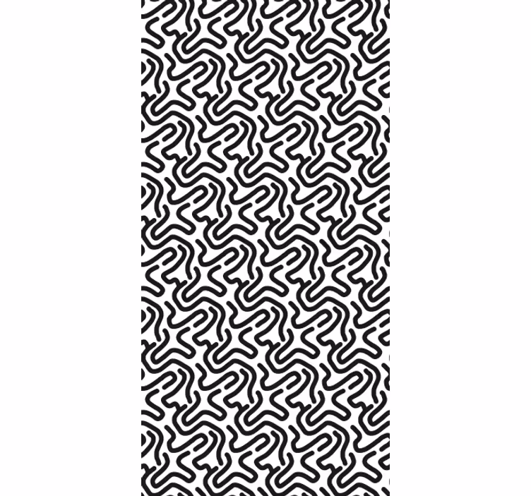 Papier peint chambre adulte motif labyrinthe - TenStickers