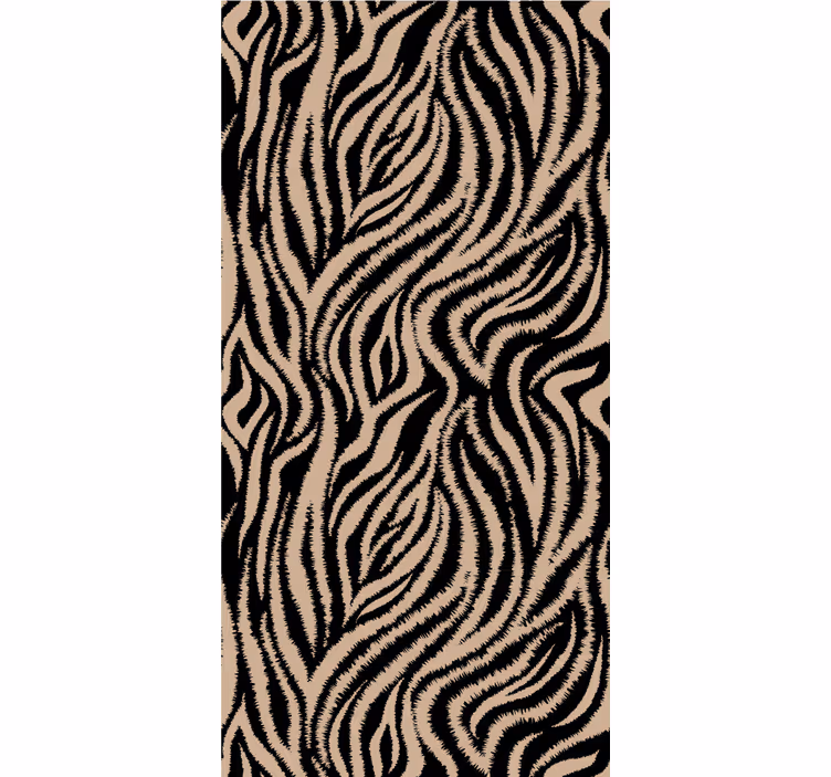 Papier peint chambre adulte motif rayures zèbre - TenStickers