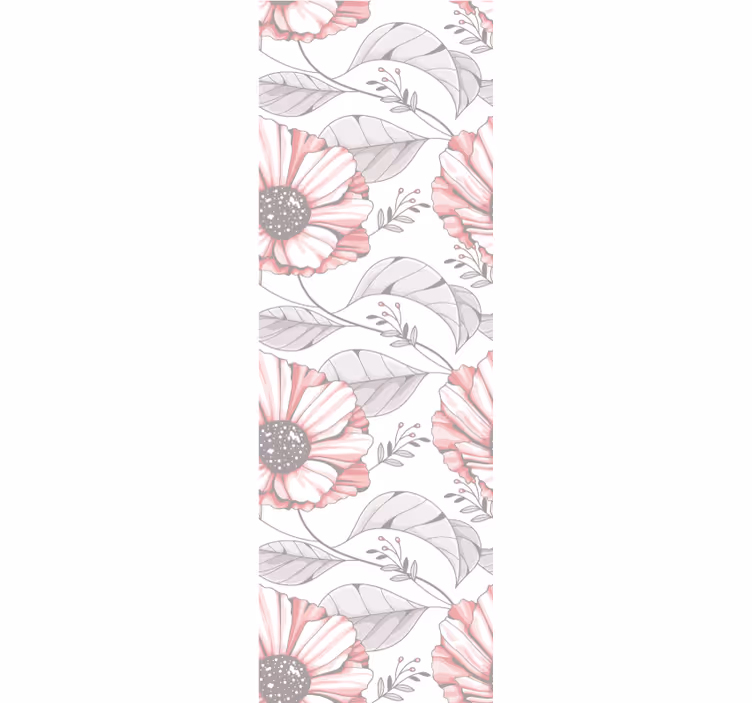 Papier peint chambre design élégante de magnolia rose - TenStickers