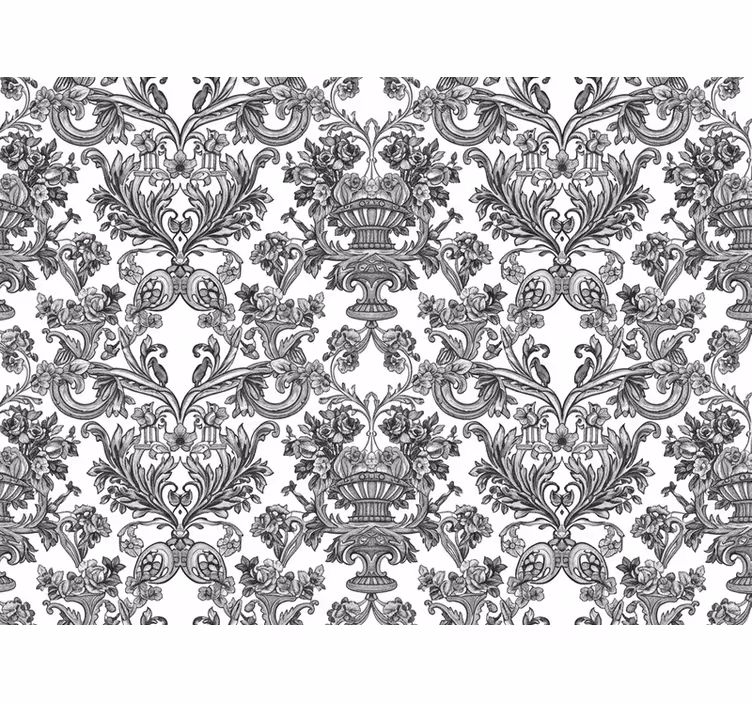 Papier peint baroque jardin secret ombragé - TenStickers