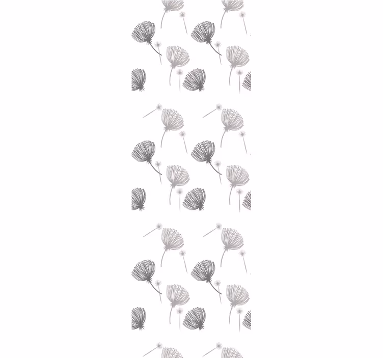 Papier peint chambre motif fleurs des champs sur blanc - TenStickers