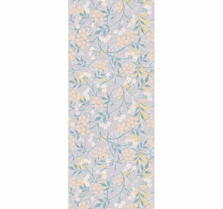 Papier peint chambre motif floral élégant années 80 - TenStickers