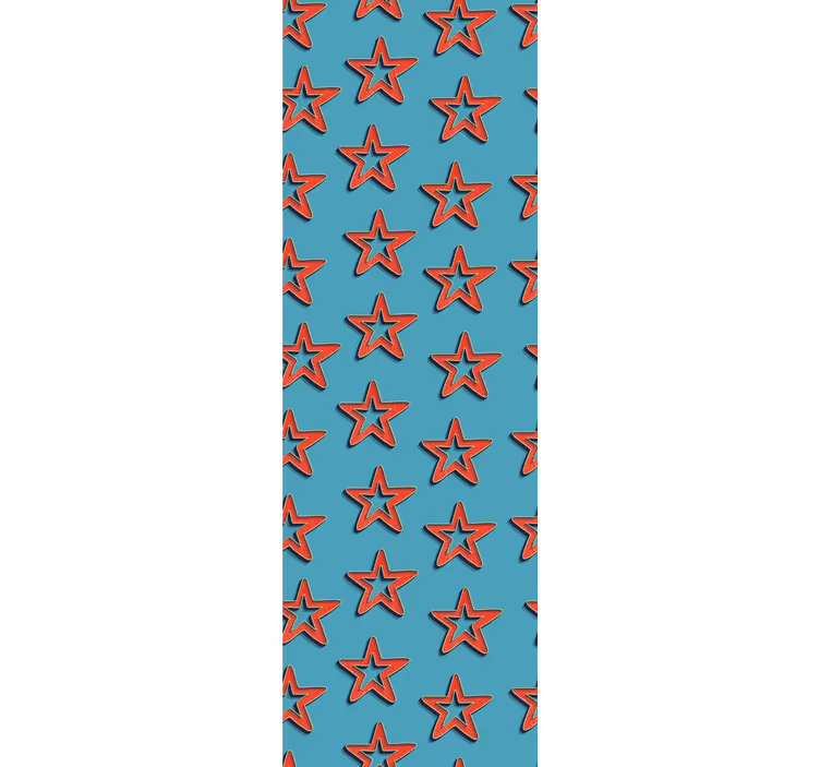 Papier peint chambre motif étoiles rétro géométrique - TenStickers