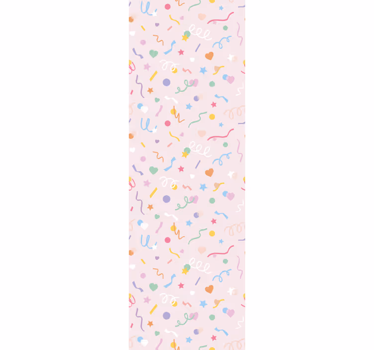 Papier peint chambre motif confetti pastel mignon - TenStickers