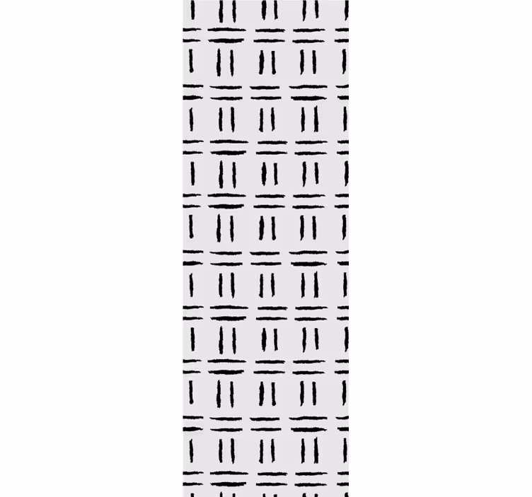 Papier peint chambre motif brossé à carreaux - TenStickers