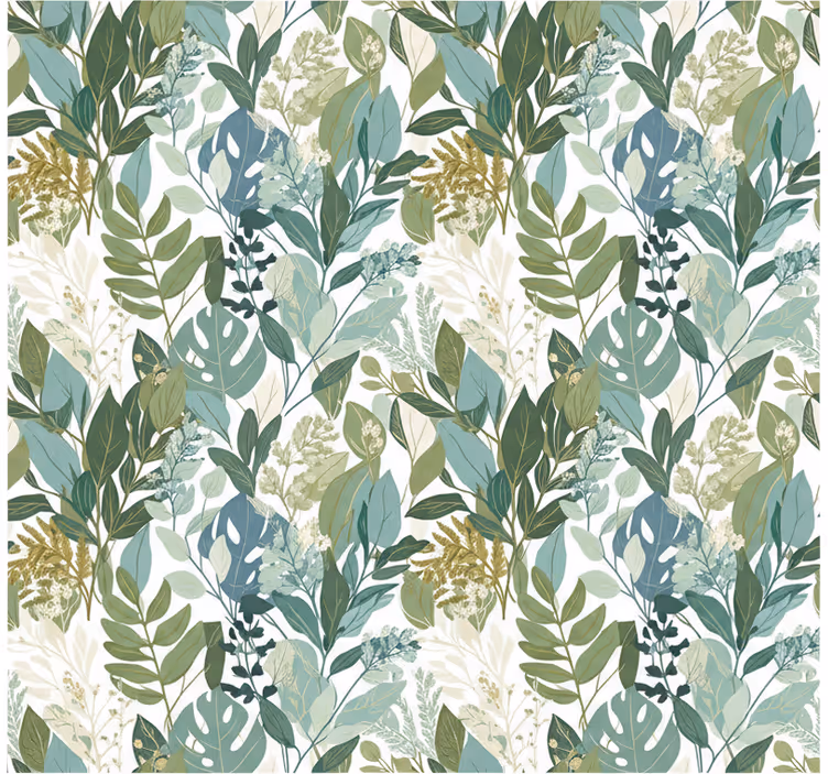 Papier peint feuillage verdure botanique douce - TenStickers