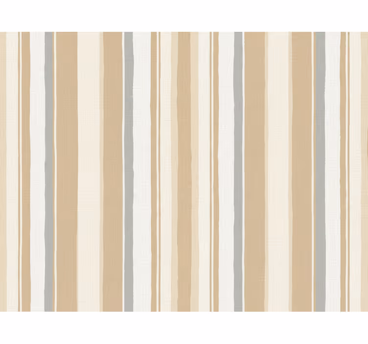 Papier peint ligne verticale blanc beige fermette - TenStickers