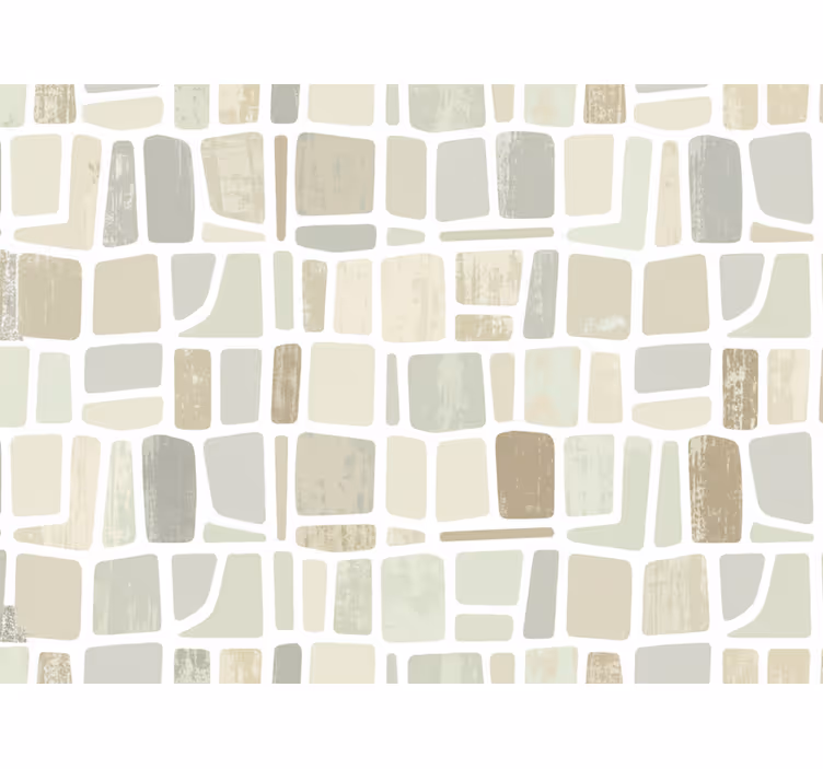 Papier peint rustique formes géométriques claires - TenStickers
