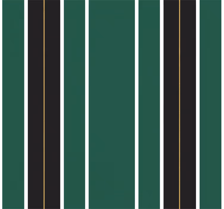 Papier peint ligne verticale motif rayé vert et noir - TenStickers