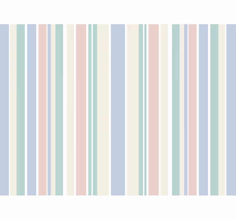 Papier peint ligne verticale rayures pastel claires - TenStickers