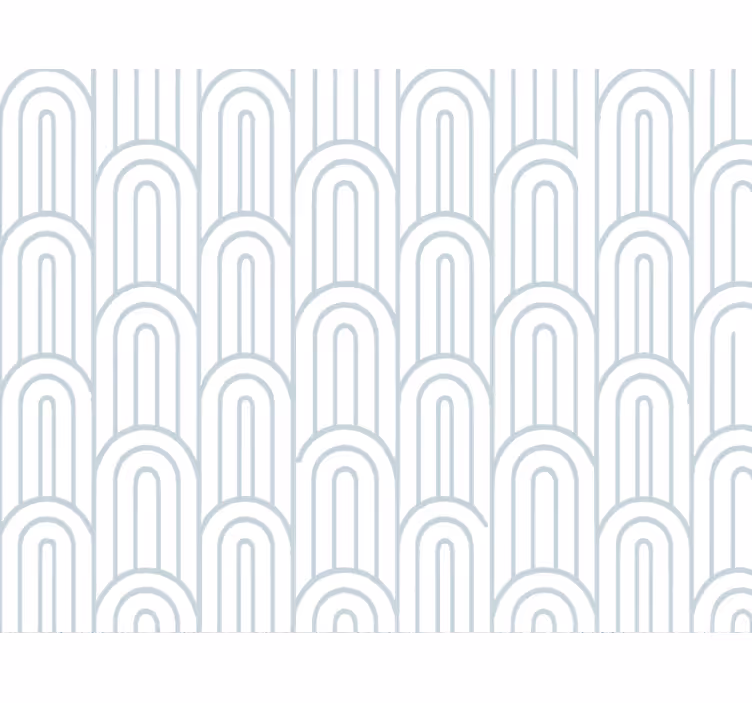 Papier peint géométrique arc bleu léger et aérien - TenStickers