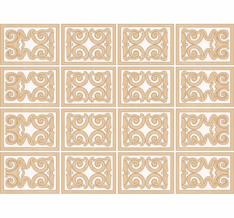Papier peint bois motif plinthe - TenStickers