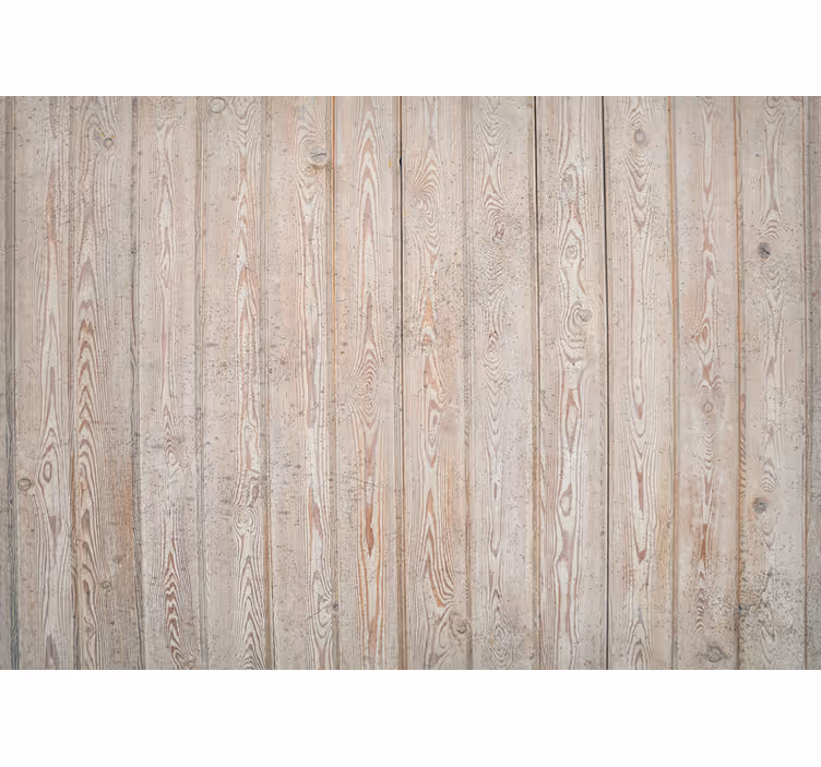 Papier peint rustique planches horizontales marron clair - TenStickers
