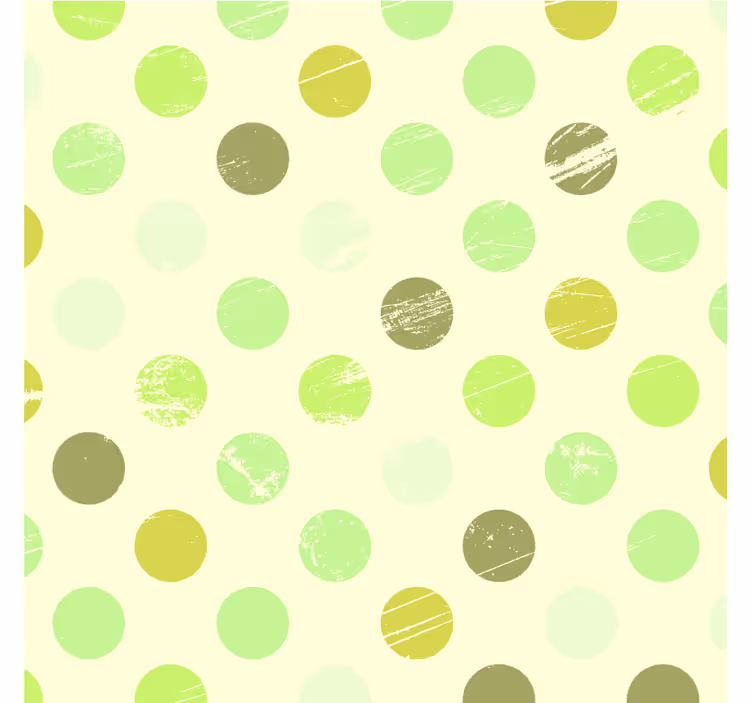 Papier peint vert à pois de couleur verte - TenStickers