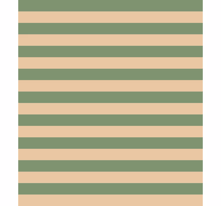 Papier peint vert à rayures horizontales - TenStickers