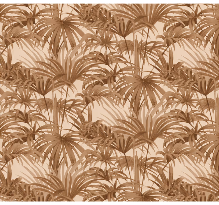 Papier peint paysage feuillage tropical complet - TenStickers