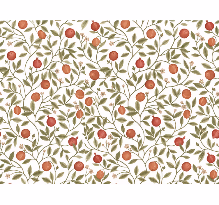 Papier peint cuisine branches élégantes - TenStickers