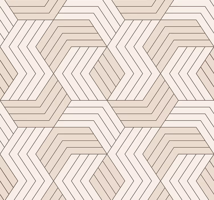 Papier peint géométrique avec des cubes - TenStickers