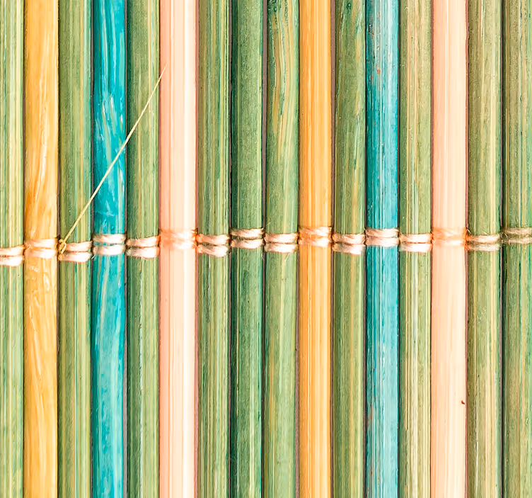 Papier peint texture bois bambou fin - TenStickers