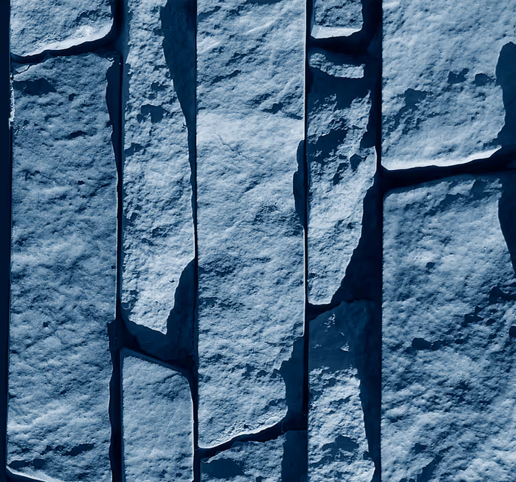 Papier peint texturé bleu fausse pierre - TenStickers