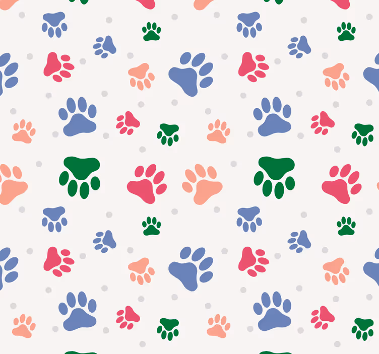 Papier peint animaux de compagnie animaux colorés - TenStickers