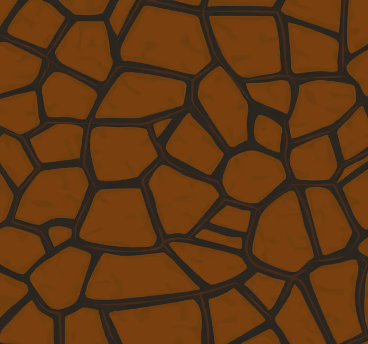 Papier peint pierre motif marron complexe - TenStickers