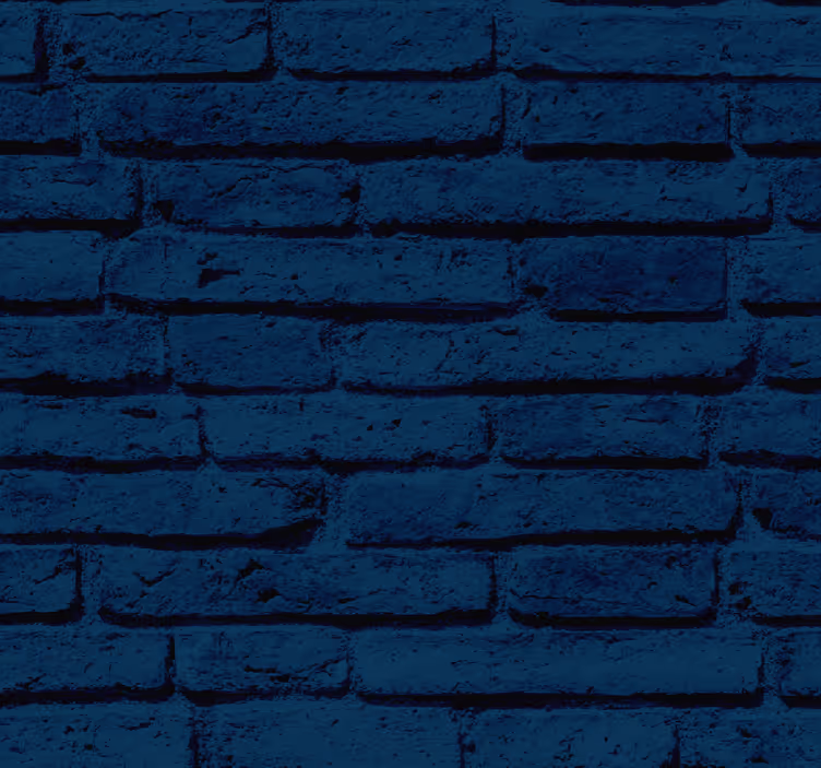 Papier peint briques motif bleu marine - TenStickers
