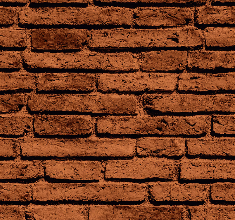 Papier peint brique brune - TenStickers