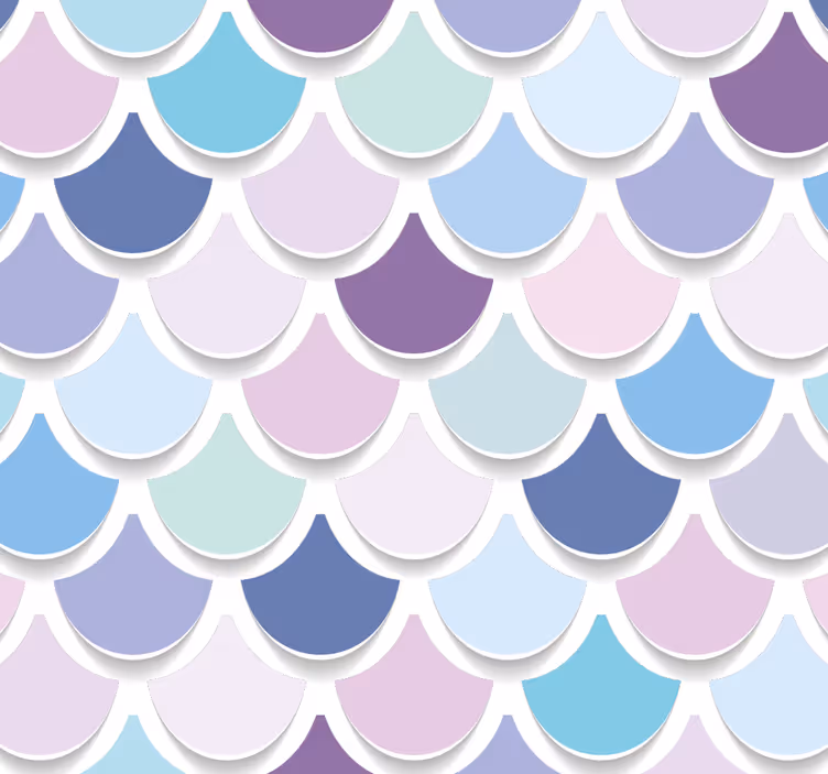 Papier peint texture échelle de sirène - TenStickers