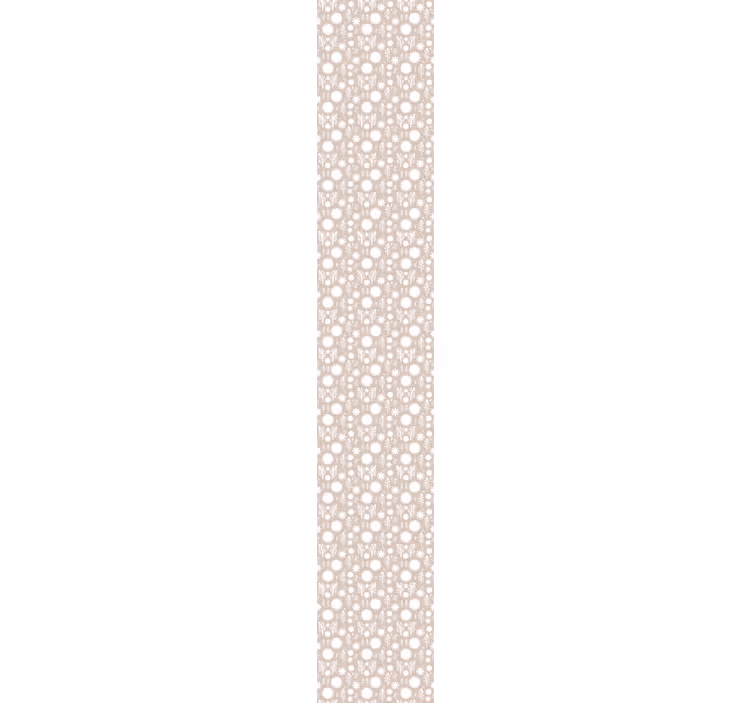 Papier peint Fleuri beige - TenStickers