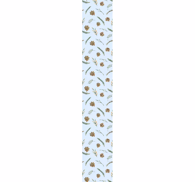 Papier peint fleuri Aquarelle floral bleu - TenStickers