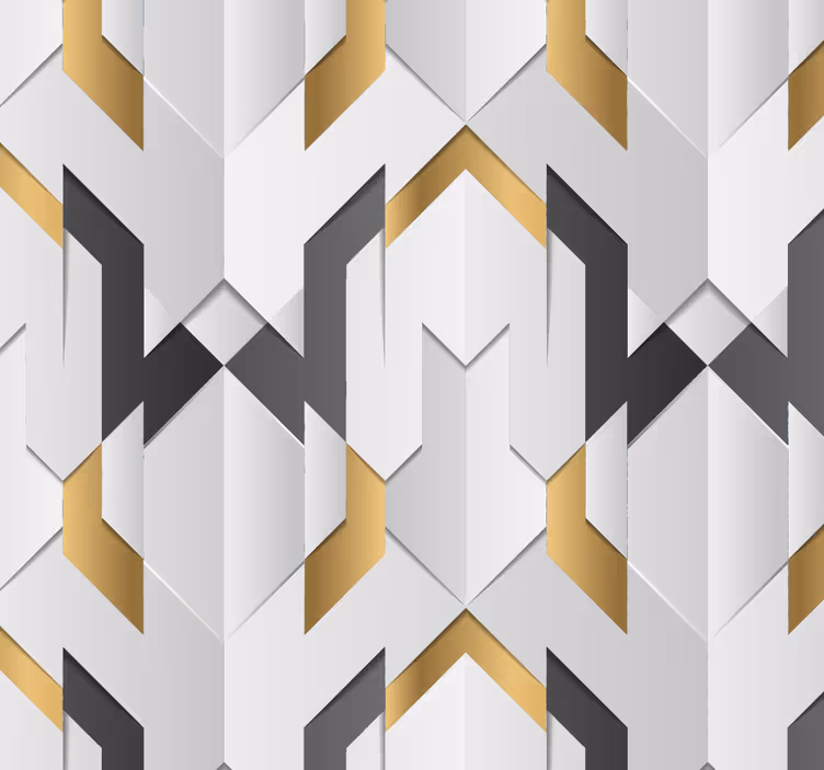 Papier peint à triangles gris - TenStickers