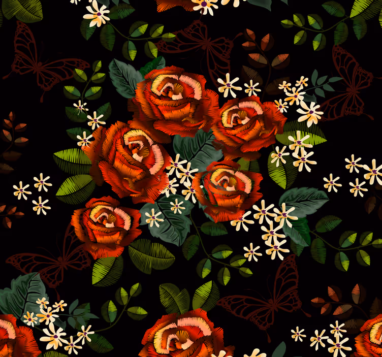 Papier peint vintage Jardin glamour - TenStickers