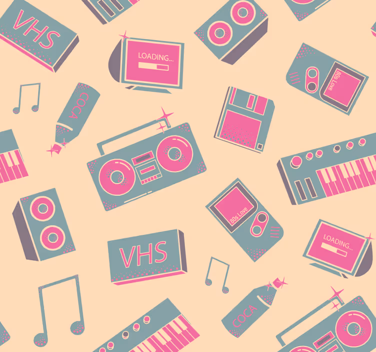 Papier peint vintage Affiches multicolores  - TenStickers
